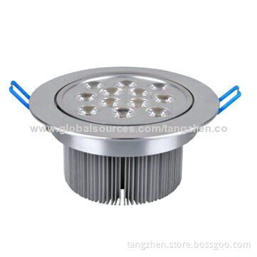12W high power LED recessed ceiling spotlights, energy-saving lamps indoor lighting shop